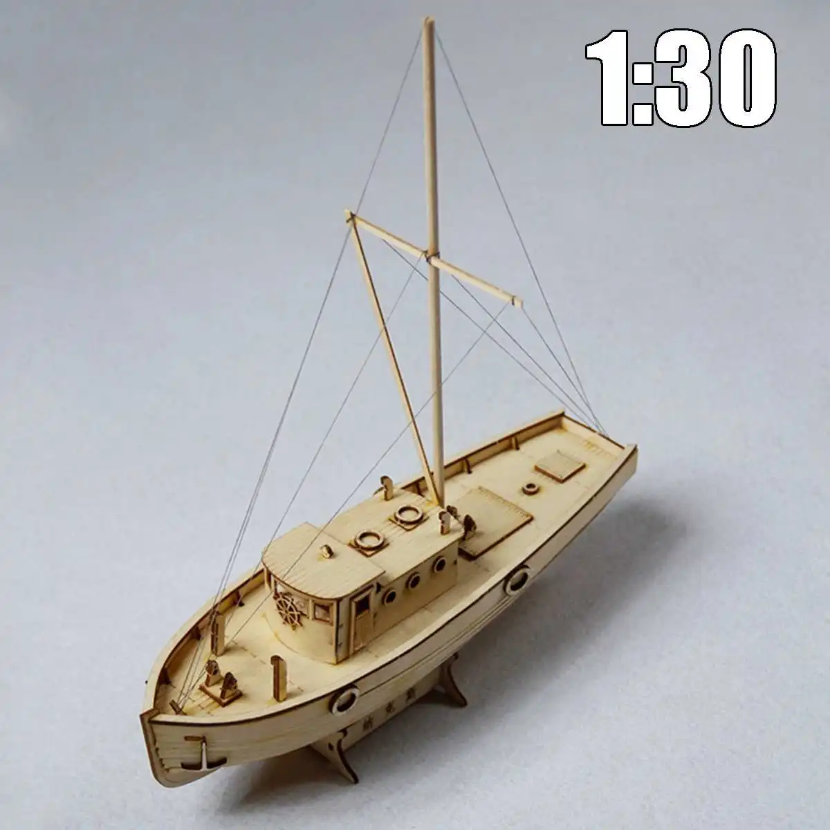 1/30 Nurkse Montāža Koka Jahtu DIY Koka Komplekts Puzzle Rotaļlieta Buru Kuģa Modeli Dāvana Bērniem un Pieaugušiem