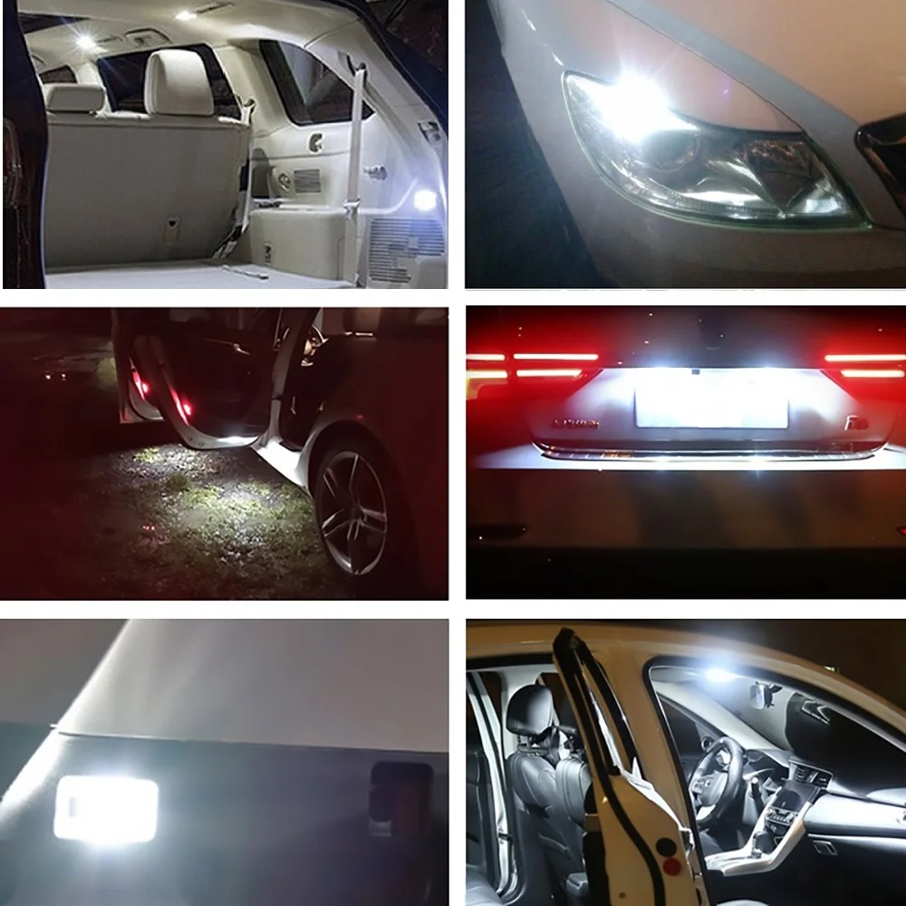 10 x W5W T10 LED Spuldzes Auto salona Apgaismojuma Toyota C-HR Corolla Rav4 Yaris Avensis Camry CHR Auris Hilux Prius Celica Ipsum