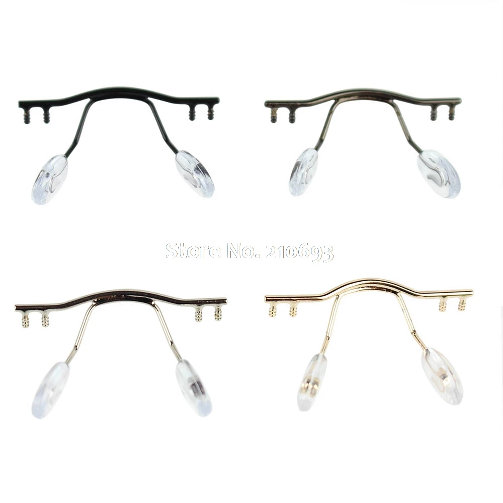 10pcs brilles tilta brilles deguna pad roka, metāla, bez apmales optisko rāmja, tilta degunu pad turētājs briļļu aksesuārs