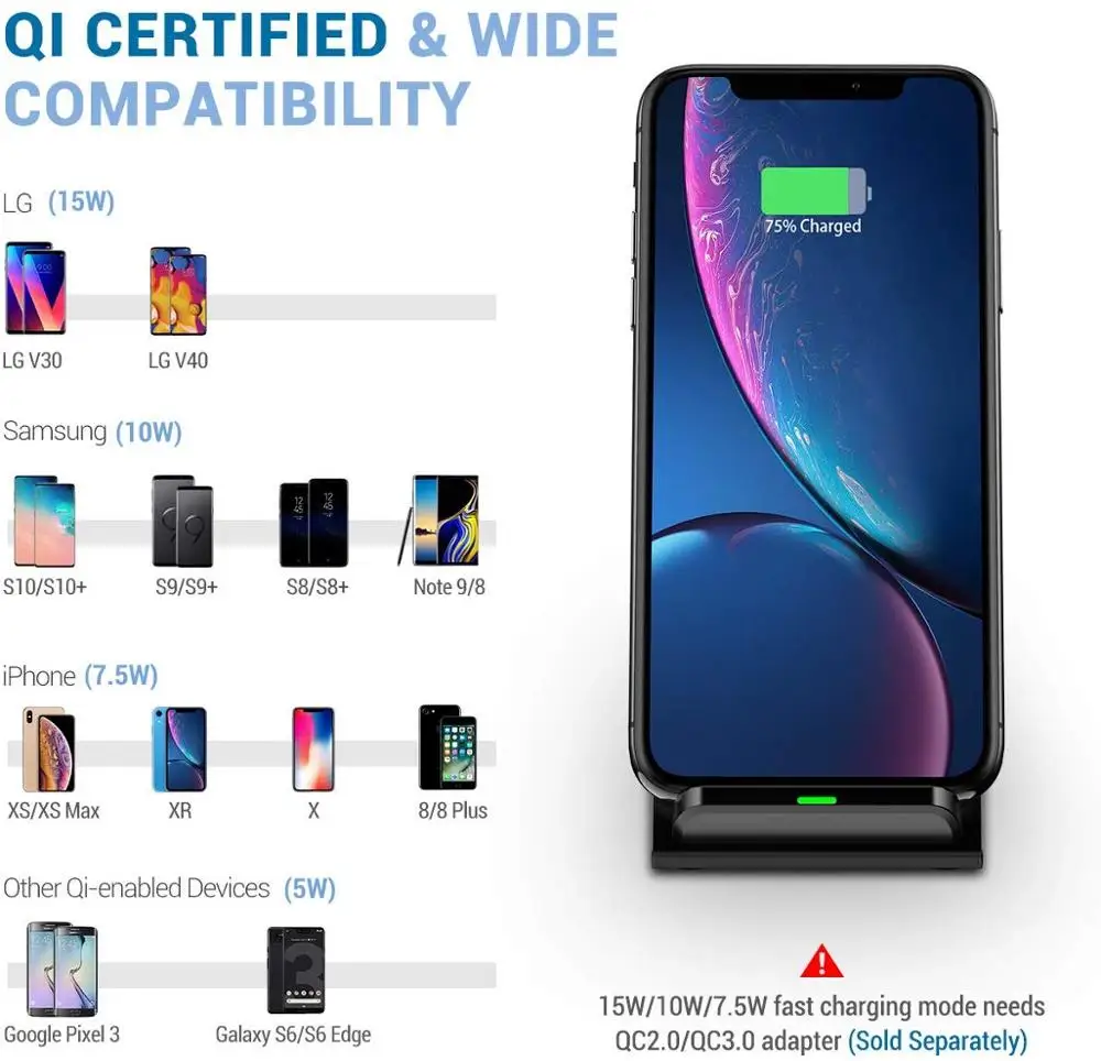 15W, Qi Bezvadu Lādētājs Samsung S20 S10 iPhone 11 Pro X XS MAX XR Xiaomi 10 Huawei P30 pro 10W Ātru Bezvadu Uzlādes Statīvu