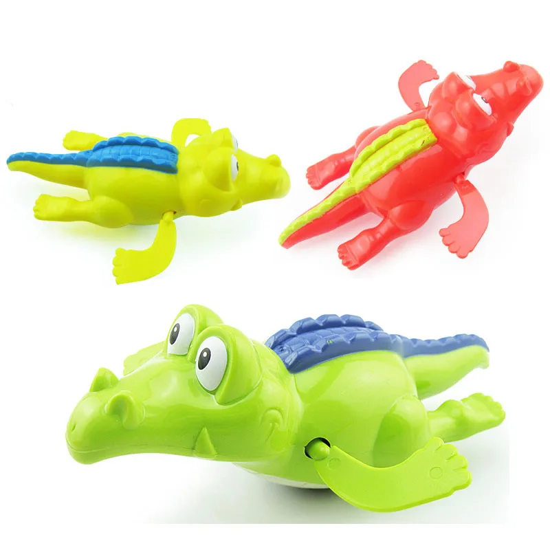1gb Karikatūra Dzīvnieku Pulksteņa Dabbling Rotaļlietas Baby Kids Ūdens Fun, Krāsains Spēle Cute Hippos Krokodils Zirdziņš Bērniem Vannas Rotaļlietas