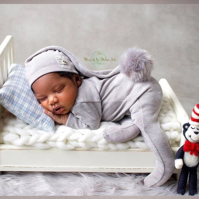 2019 Jaundzimušo Fotogrāfiju Aksesuārus Romper+Cepure 2 Gab./komplekts Bērniem, Bērnu Stiept Mīksto Fotogrāfija Apģērbu Baby Photo Studio Romper