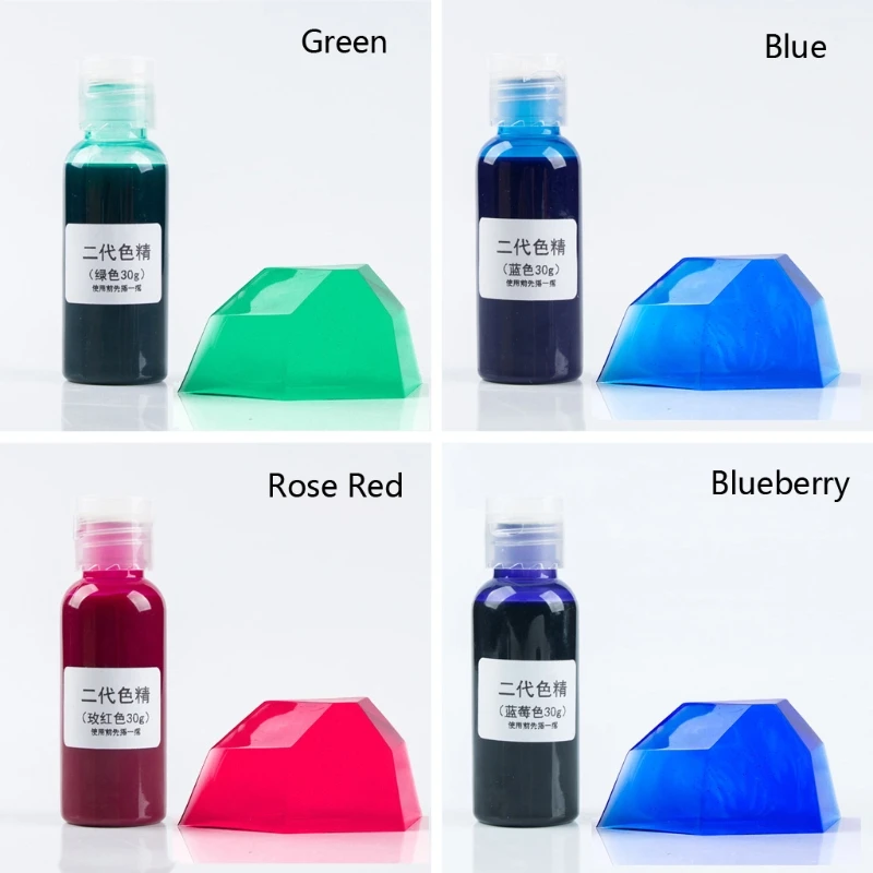 24 Krāsu Liela Pudele 30ml Sveķu Pigmentu Komplekts Caurspīdīga Epoksīda UV Sveķu krāsas Krāsu Pigmentu Krāsvielas Fedings Izturība