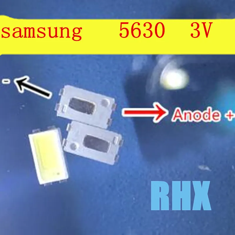300Pieces/daudz Par TV apgaismojums remonts ar Samsung 5630 SMD 5730 led lampas 4PIN Auksti Balta 3 V