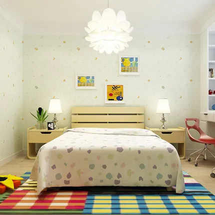 3D silts, bērnu istabas, guļamistabas karikatūra tapetes, zvaigznes, mēness, kas ir videi draudzīga, neausta sadzīves griesti, sienas, wallpape