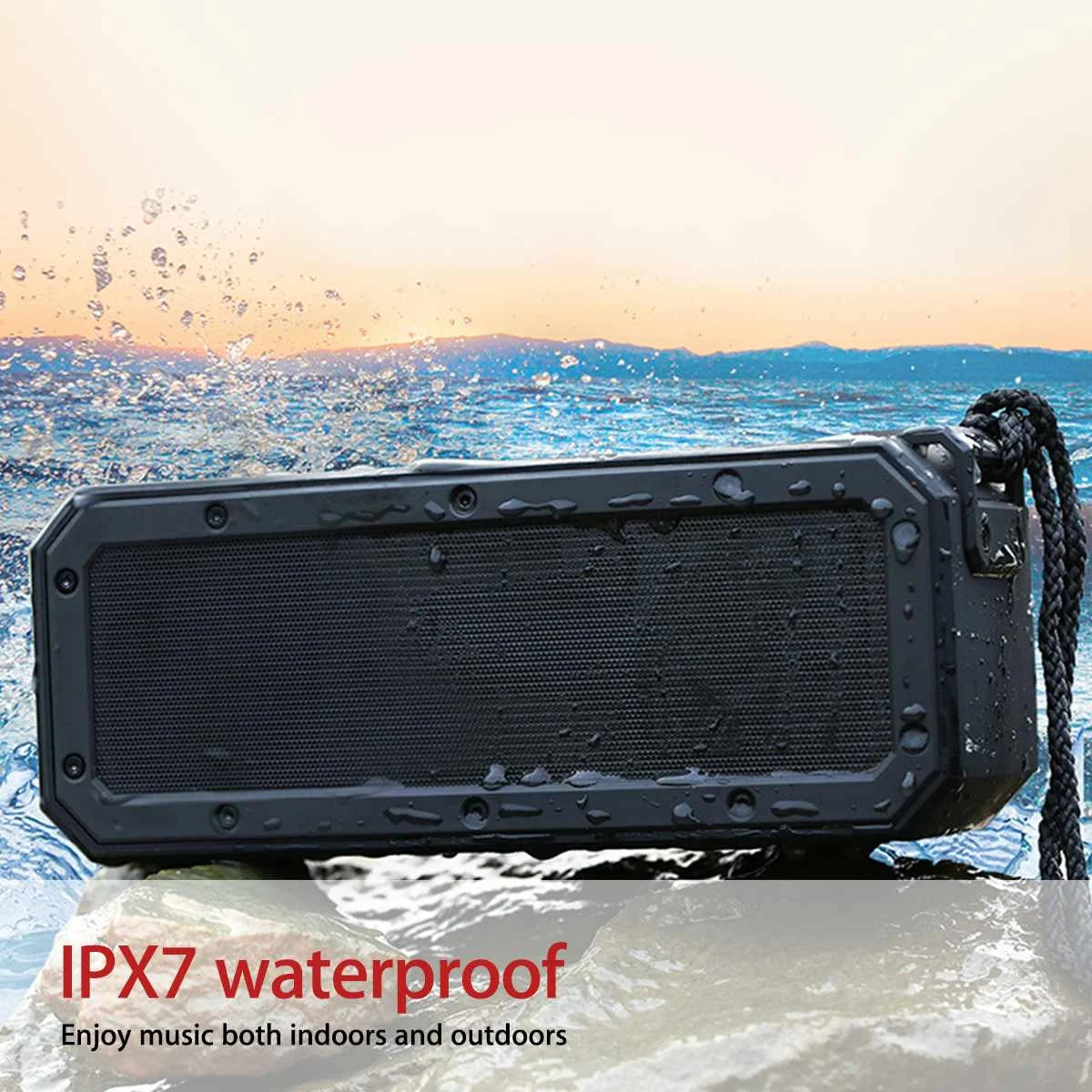 40W bluetooth 5.0 Skaļrunis Kolonnas Portatīvo Skaļruņu IPX7 Ūdensizturīgs Subwoofer ar 360 Stereo, Āra Skaļruņu Boombox