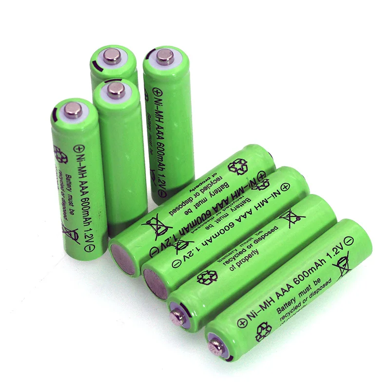 4gab 1.2 v NI-MH AAA Baterijas 600mAh Uzlādējams nimh Akumulators + 4gab 1.2 V Ni-Mh AA 2000mAh NI-MH akumulatoru tālvadības pults
