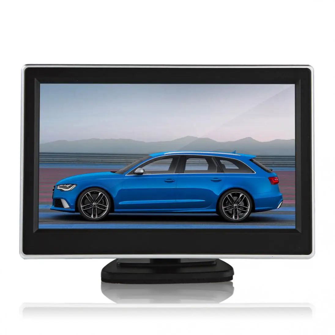 5 Collu TFT LCD Digitālais Panelis Krāsu ekrāns Automašīnu Atpakaļskata Monitors ar 2 Video Ieejas Automašīnas Atpakaļgaitas Kamera, VCD/DVD/GPS/Kameras