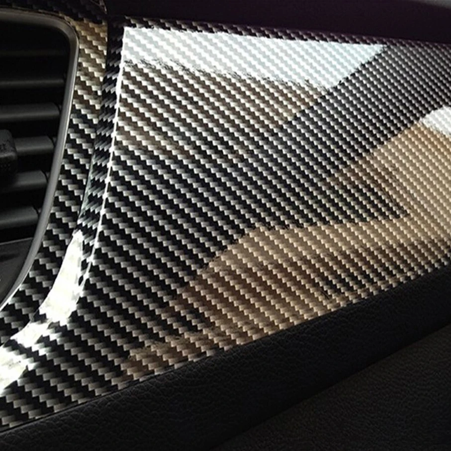 50CM*1/2/3/4/5/6M Premium 2D Spīdīgs Oglekļa Šķiedras Vinila Transportlīdzeklis Ietīšana Filmas Lapa Auto Uzlīmes, Klēpjdators Ādas Motociklu Aplaušana