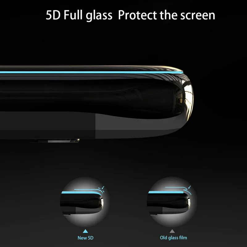 5D Stikla Huawei P Smart 2019 Godu 20 Lite Pro 30 Rūdīts Stikls par Godu 10 Lite Spēlēt Godu 8X 8.C 8.A 9.A Ekrāna Aizsargs
