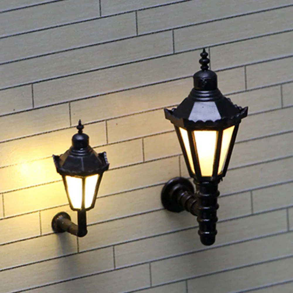 5gab Delicated 1:200 N Mēroga Dzelzceļa Modelis 3 V LED Laternas Lampas Sienas lampas