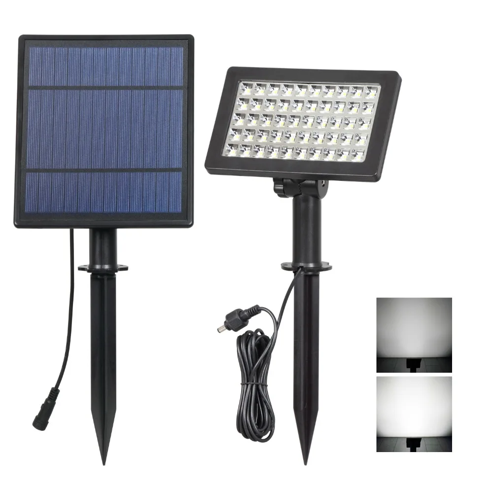 5W Saules Prožektori 50 LED Saules Prožektori iespējams nošķirt Saules Paneļu Ūdensnecaurlaidīga Saules enerģijas Drošības Lampas Āra Dārza