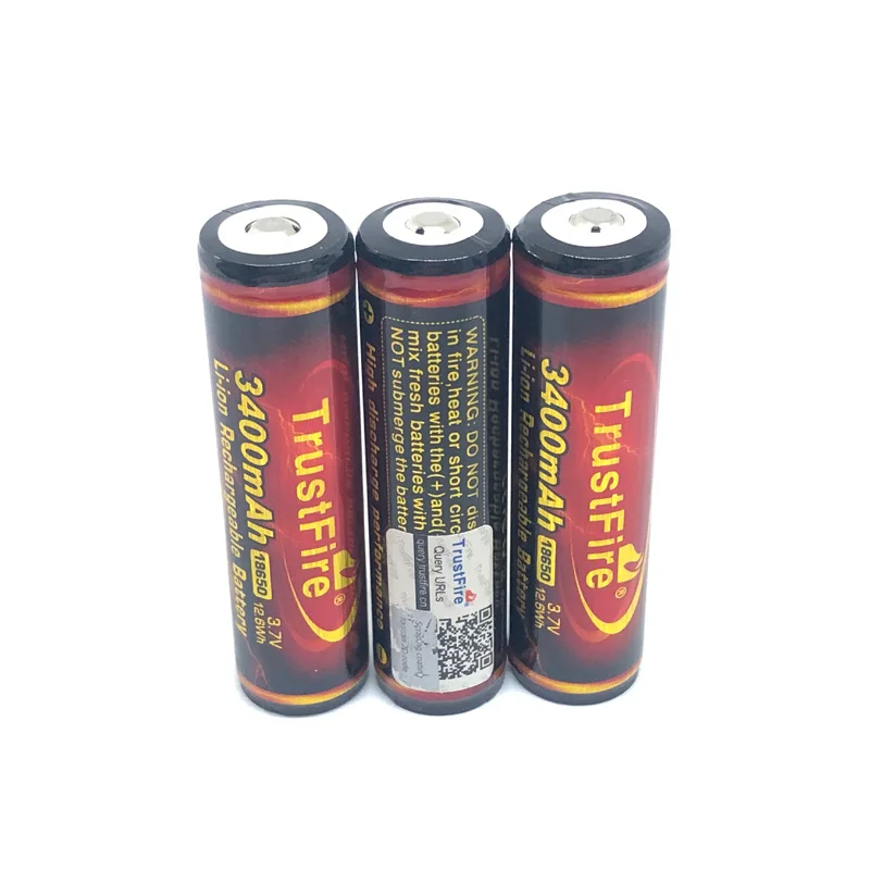 8pcs/daudz TrustFire 18650 3,7 V 3400mAh Litija Akumulators Uzlādējams PCB Aizsardzības Baterijas LED Lukturīti Velosipēda Lukturis