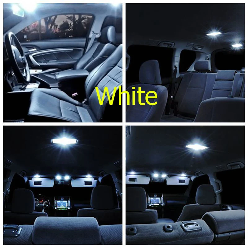 9pcs White LED Gaismas Ice Blue Spuldzes 2008. - 2012. Gada Chevrolet Chevy Malibu Interjera Iepakojuma Komplektu Licences numura zīmes apgaismojuma Lukturi Chevy-EF-06