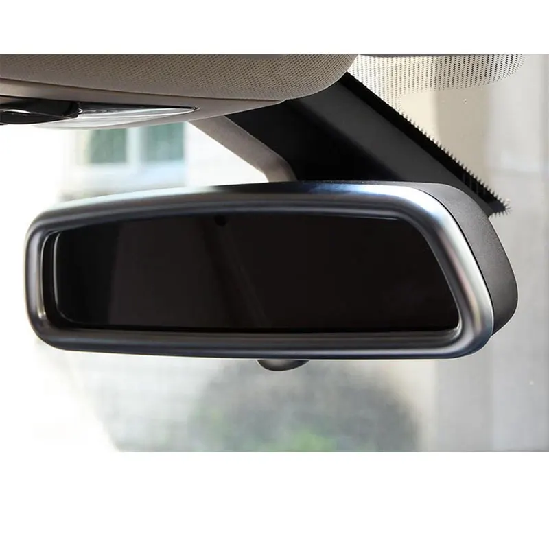 ABS Chrome Interjera Atpakaļskata Spoguļa Rāmja Apdare Ielīmi, Jaguar XE XJL XF/XFL F-PACE f tempu 2016 Auto Piederumi Stils