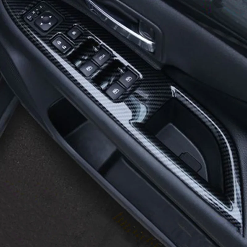 ABS Iekšējās Durvis, roku Balsts, Logu Pacēlāja Slēdža Poga Vāka Apdare par Mitsubishi Outlander 2013-2019 Auto Piederumi