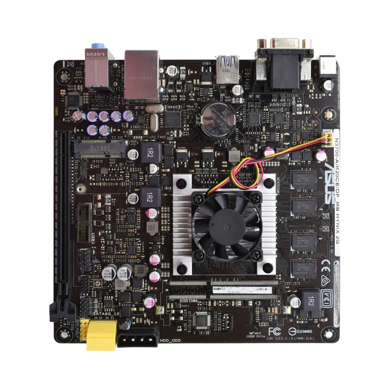 ASUS Mini Mātesplati N3700-A/K20CE DP MB HYNIX 2G integrētu N3700 Desktop mini ITX DC PC Mātesplati Komplekts