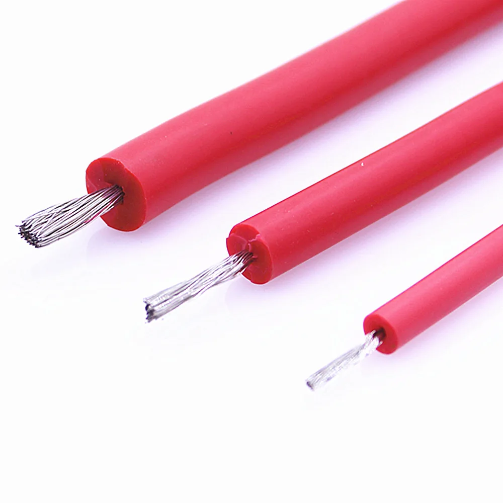Augstas kvalitātes augstsprieguma izturīgs silikona vadu un kabeļu 10 KV 15KV 25 kv 20 kv 30KV 40KV 2,5 mm 4.0 mm 6,0 mm elastīga stieple