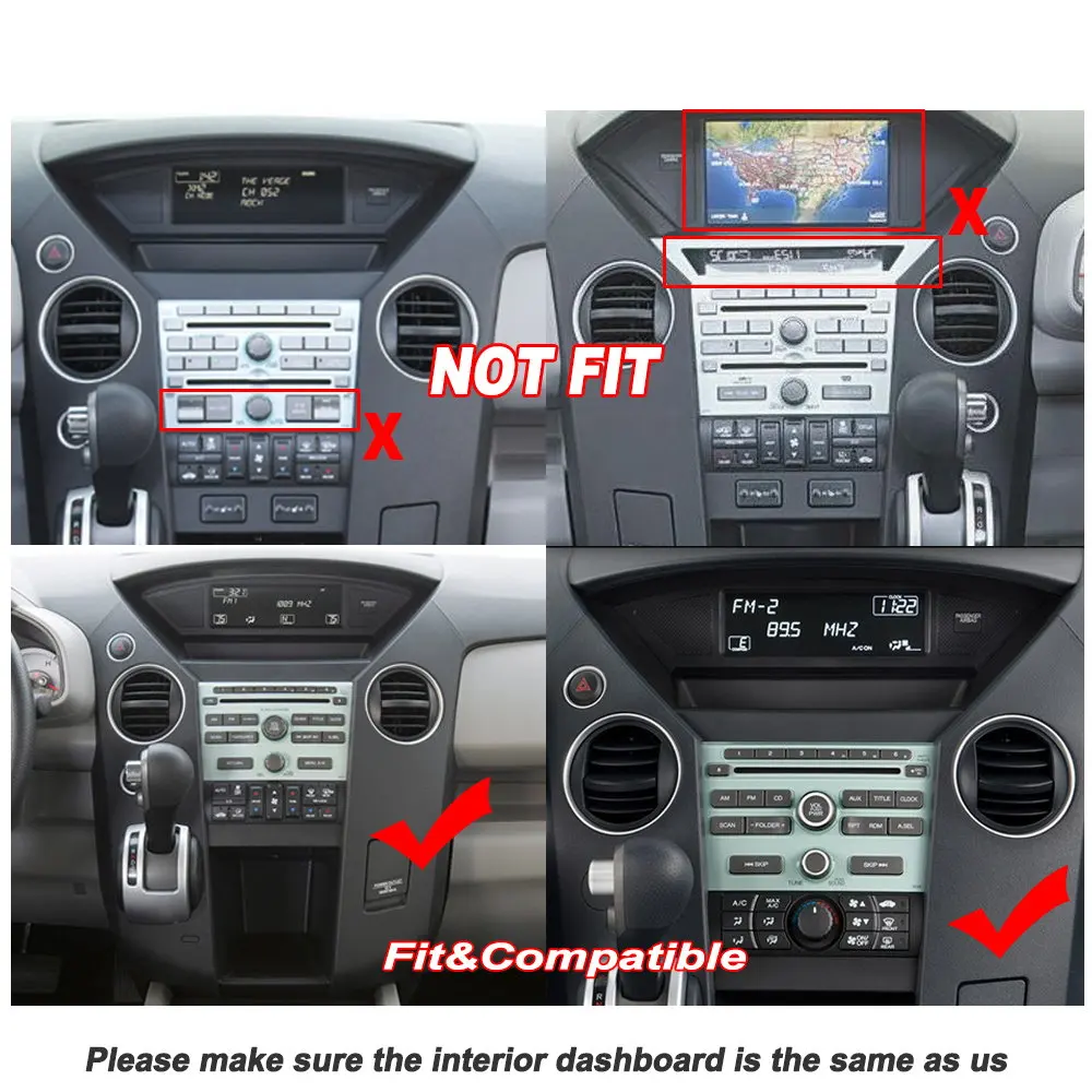 Auto Multimedia Player Honda Izmēģinājuma 2009. -. Gada Piederumi Radio Android Streen Ekrāna Carplay GPS Navi Kartes Navigācijas Sistēmas