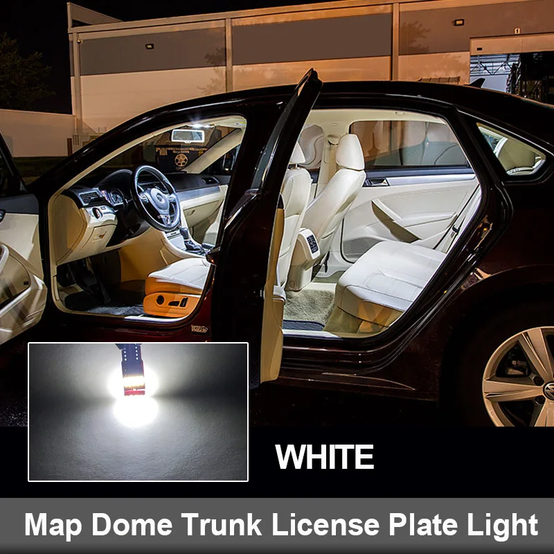 Balts Canbus LED Spuldzes Interjera Dome Kartes Jumta Gaismu Komplekts 1996-2018 BMW 5 Sērija E39 E60 E61, F10, F11, M5 Auto Piederumi