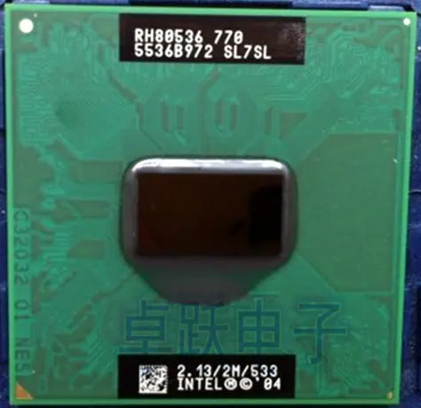 Bezmaksas Piegāde laptop CPU Pentium M 770 CPU 2M Cache/2.13 GHz/533/Dual-Core Ligzda 479Laptop procesors PM770 atbalsta 915