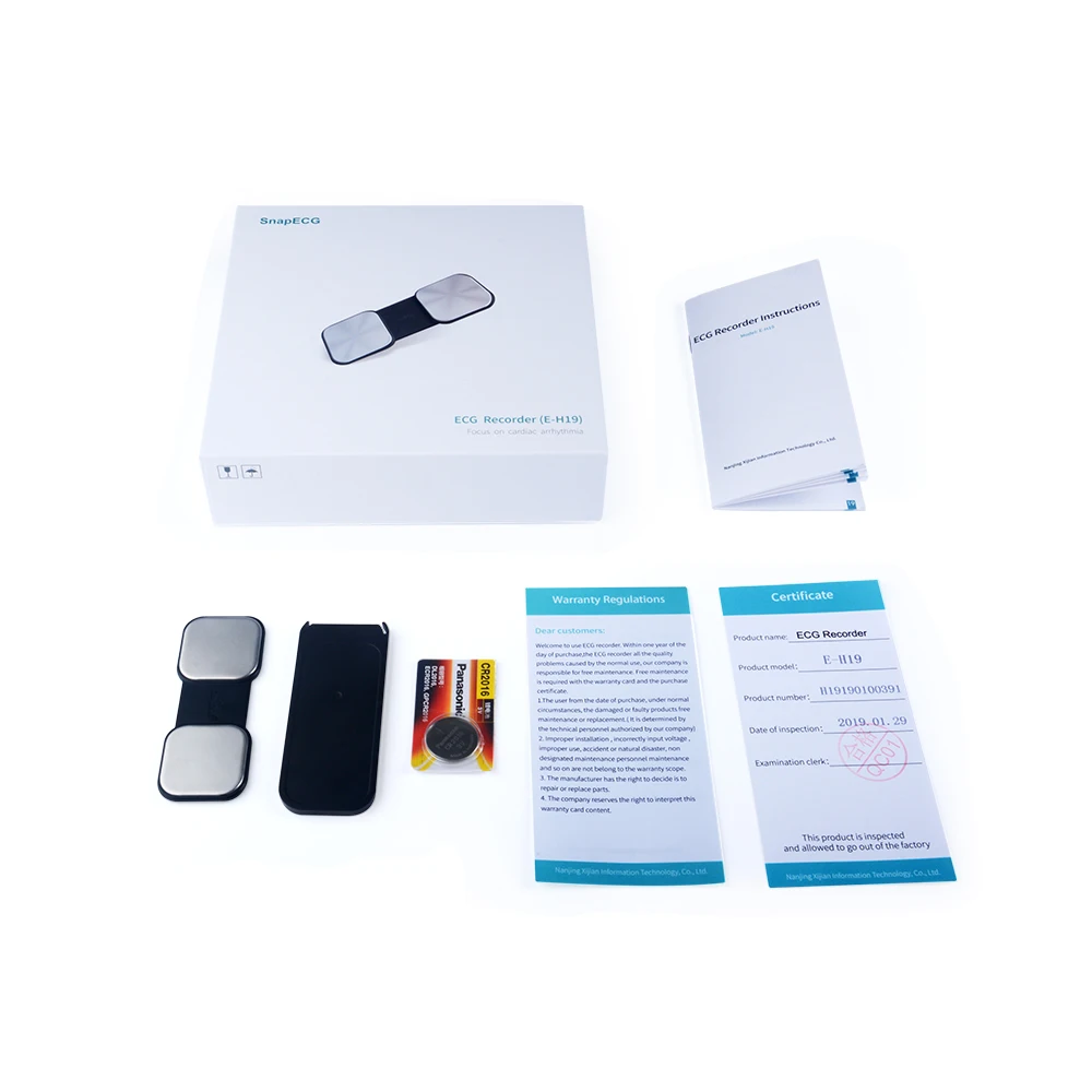 Bluetooth Portatīvie datu ierakstīšanu EKG Monitora Mērīšanas Mašīnas Reālā laika Sirds Atbalsta Elektrodu Holter IOS APP Android