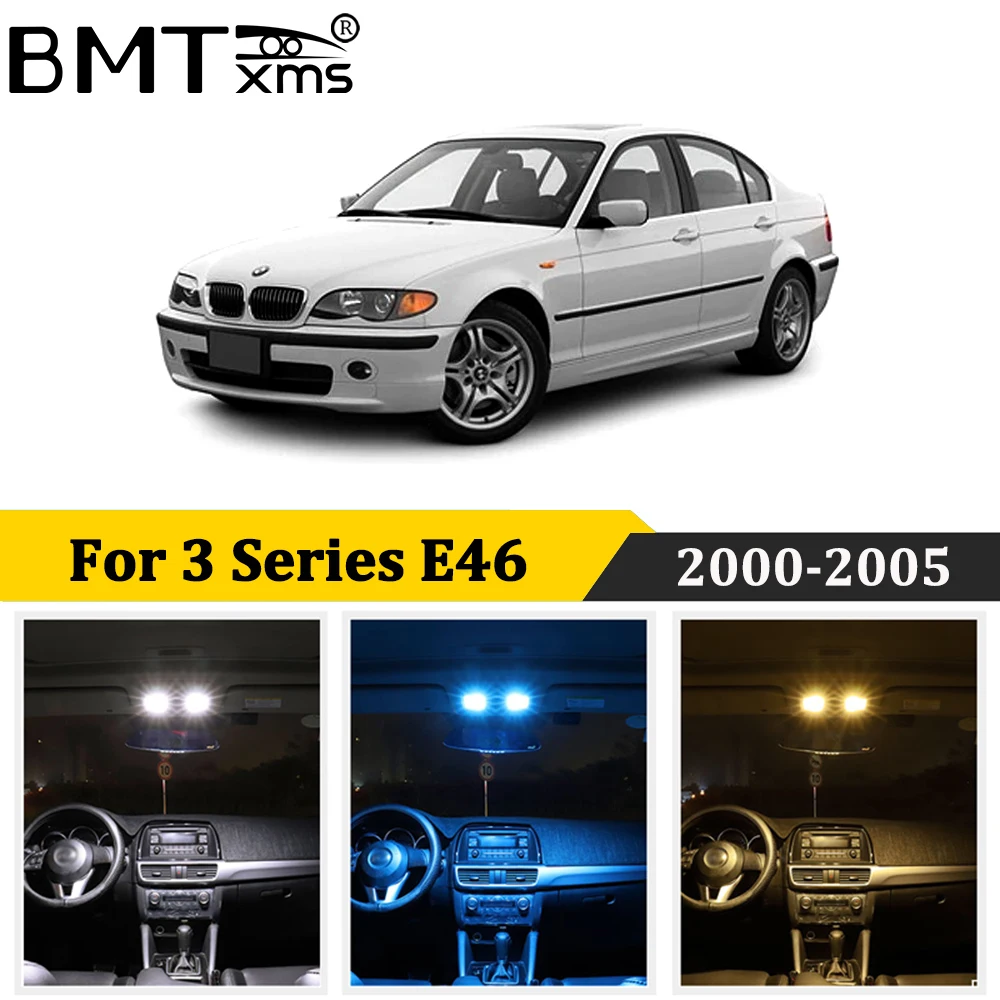 BMTxms 14Pcs Canbus BMW 3 sērija E46 M3 323is 325i 325xi 328i 330i 330xi 325ci Auto, LED salona Apgaismojuma Komplekts Auto Stils