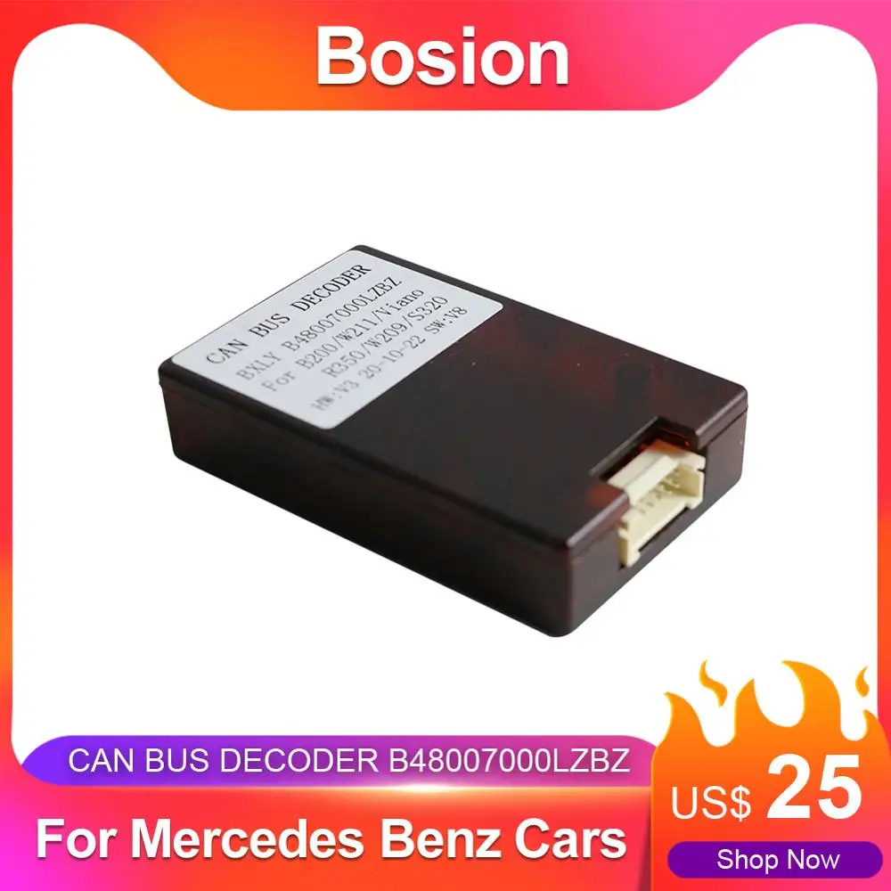 Bosion Auto Radio Stereo Mercedes Benz Automašīnām Canbus Box Android 2 din /1 din