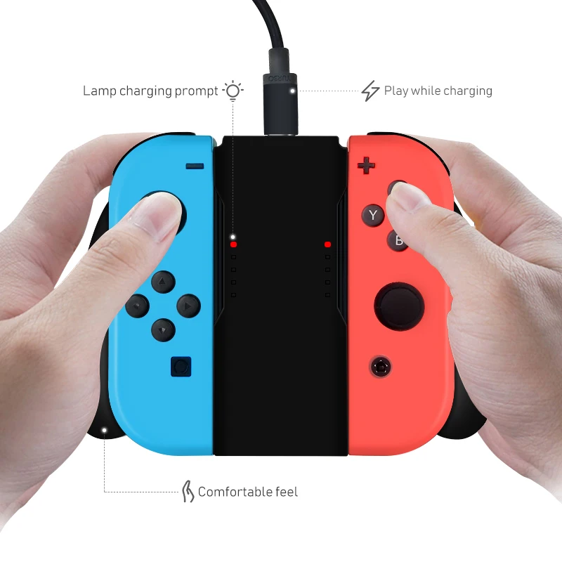 Datu Varde Uzlādes Grip Roktura Leņķis Nintendo Slēdzis Prieks-Con Gamepad Kontrolieris Komfortu Rokturi Riteņa Turētājs Nintendo