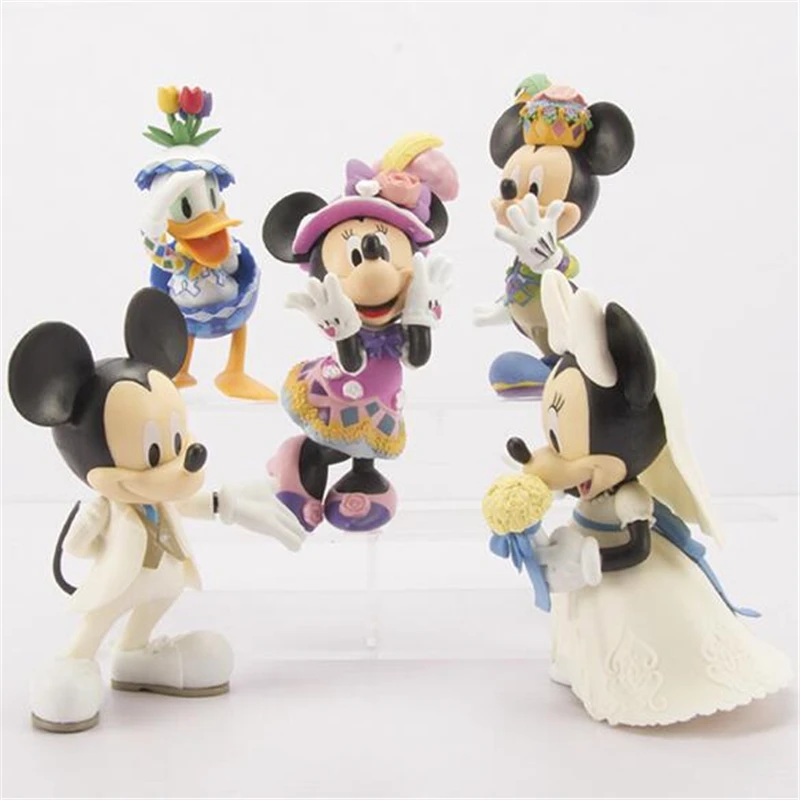 Disney Mickey Minnie Mouse Donald Duck Rīcības Attēls Modeļu Lelle Karikatūra Kūku Cepšanas Apdare, Kāzas, Dzimšanas Dienas Svinības Apdare