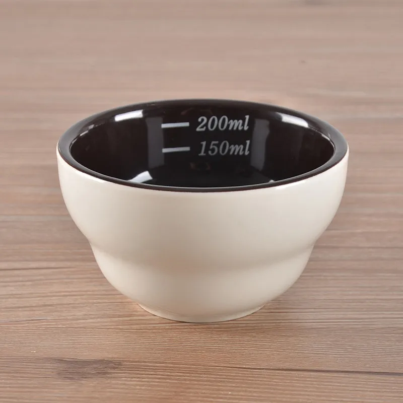 Espresso Kafijas banku likšana Kausa 200ml Keramikas Mērīšanas Bowl Kafijas Konkurences Cepšanas/Vārīšanas/Sausās Sastāvdaļas/Šķidruma Piederumi