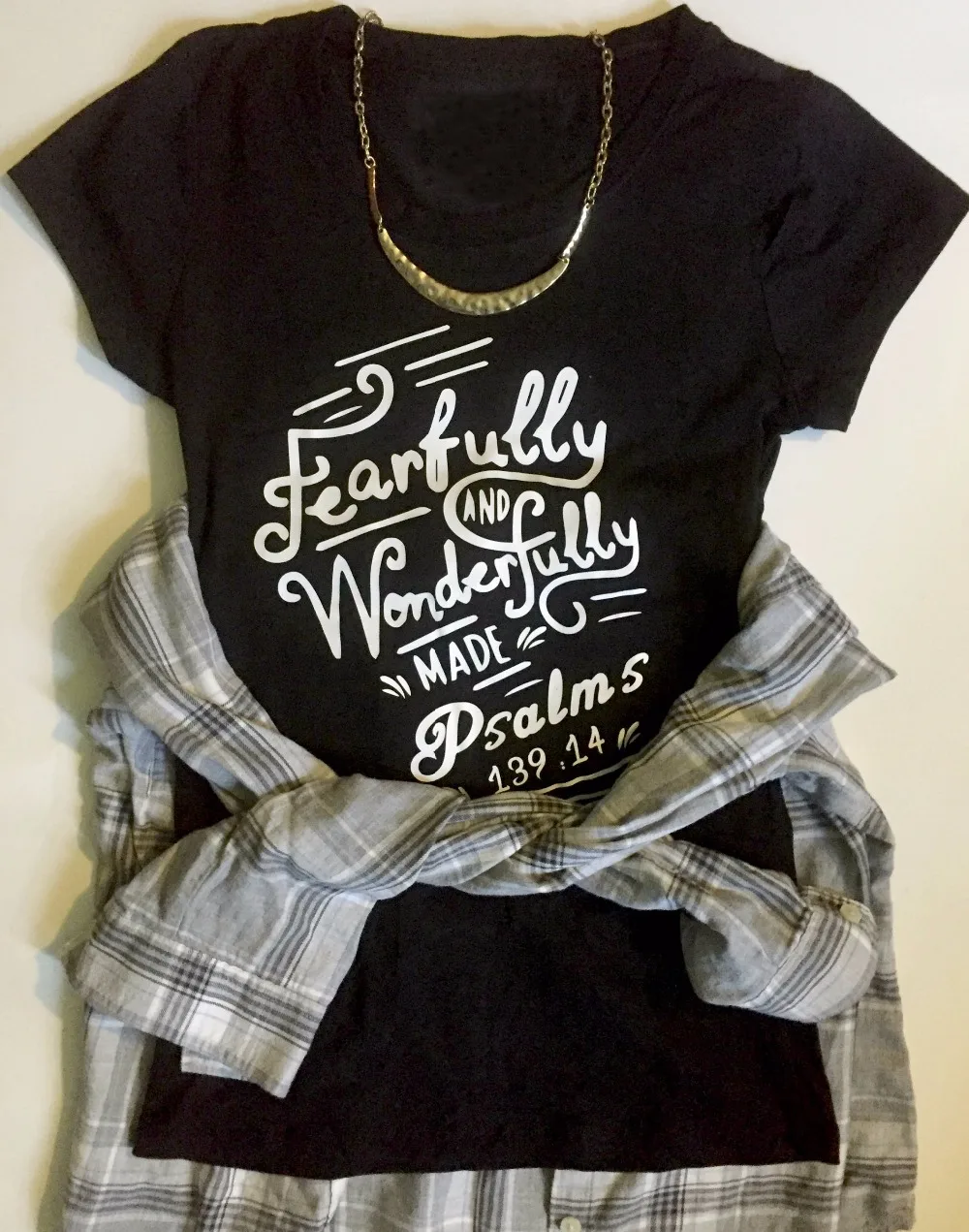 Fearfully & Lieliski Izgatavots T krekls Kristiešu T Krekli sievietēm dāvanu unisex estētisko camisetas saukli Jēzus ticību tee krekls