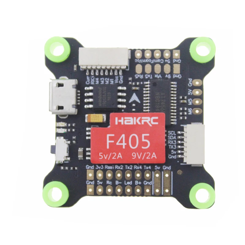 HAKRC F405 V3 Lidojuma Kontrolieris Integrēts OSD Dual BEC 5V/2A 9V/1,5 A 3-9S MPU6000 par RC Racer DIY Dūkoņa FPV Daļas