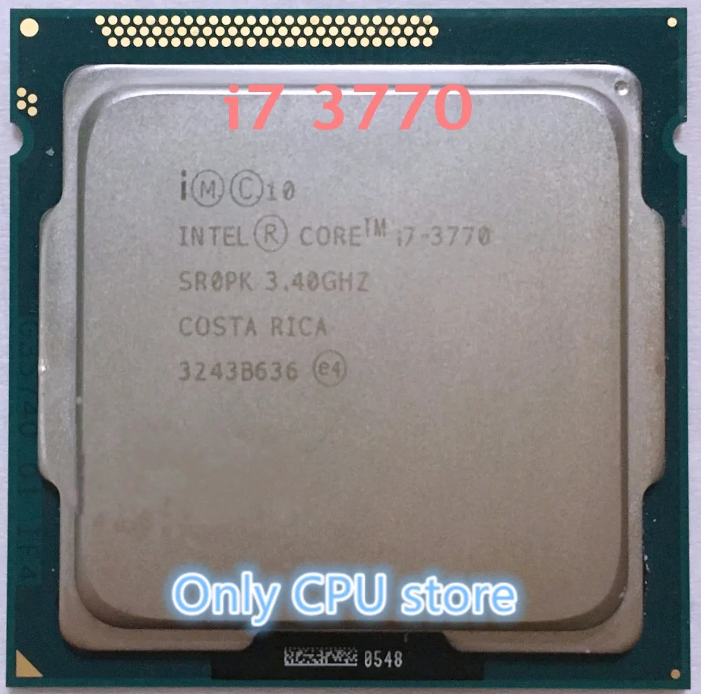 Intel Core i7 3770 3.4 GHz SR0PK Quad-Core LGA 1155 CPU Procesors
