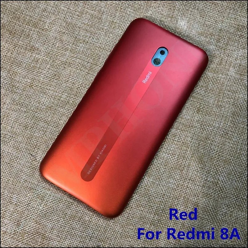 Jauns Atpakaļ Akumulatoru Xiaomi Redmi 8/8A Rezerves Daļas Vāks Durvis Mājokļu + Sānu Pogas Aizmugurējais Korpusa Vāks Melnā Bezmaksas Piegāde