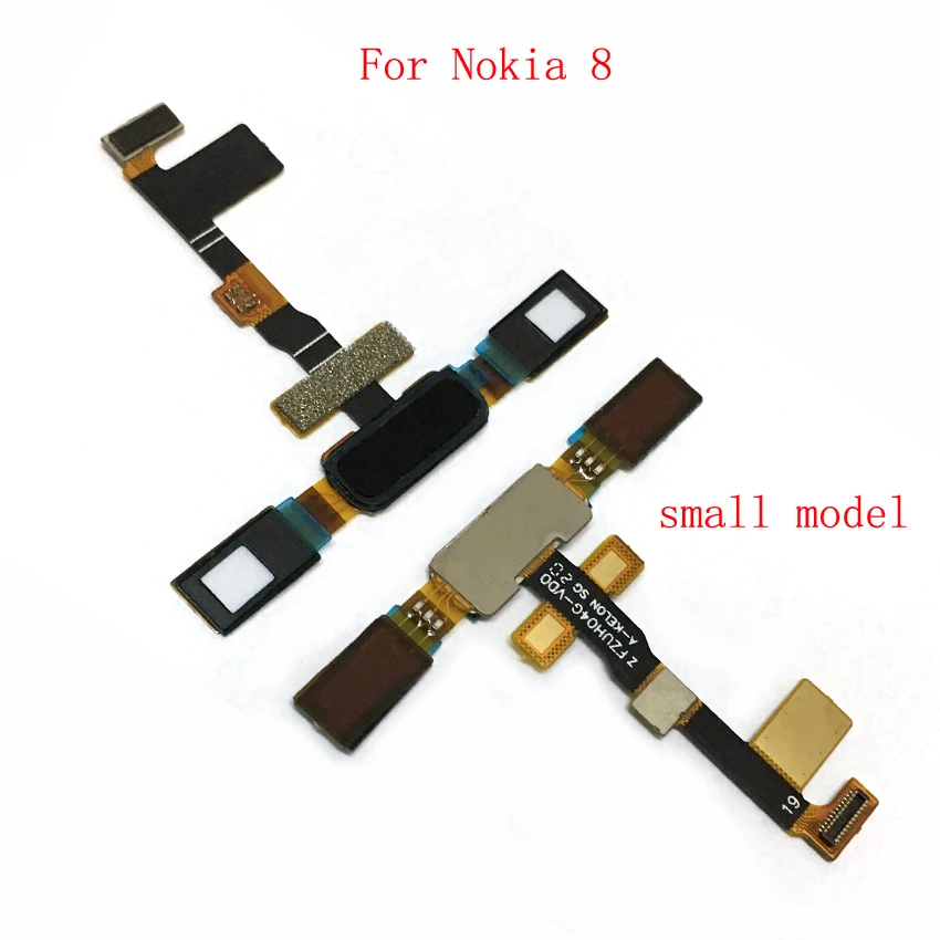 Jaunu pirkstu Nospiedumu Sensors Flex Kabelis Nokia 8 Home Poga back (Atpakaļ) Taustiņu, Pieskarieties ID Remonta Daļas