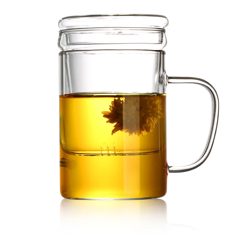 JOUDOO Kārtā Taisni Glāzi Ūdens Stikla Pudelē Augstas Ietilpības trauks Ar Stikla Filtru Office Home Tējas Drinkware Kausa Vairumtirdzniecības 35