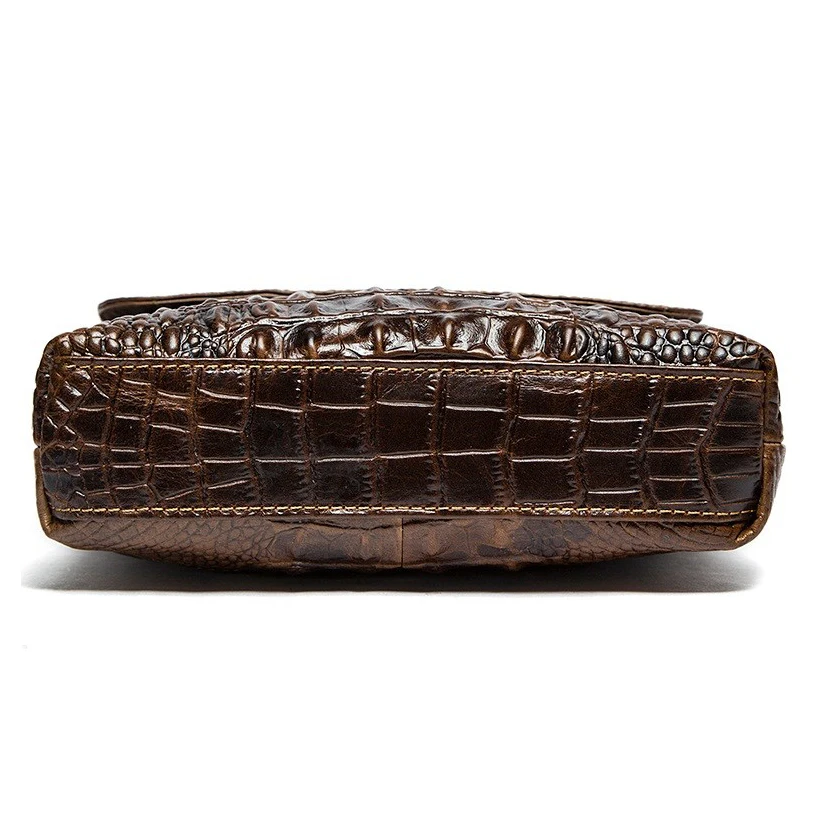 Krokodils modelis Patiesu Pātagot Ādas plecu somas crossbody soma Vīriešu portfelis soma vīriešu Cēloņu somā biznesa Atloka, Somas