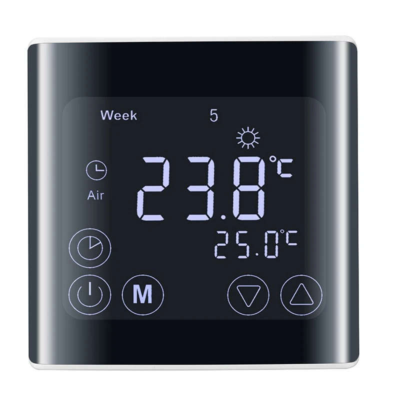 LCD Ciparu Termostats Touchscreen Istabas Termostatu, Zemgrīdas Sienas Sildītājs