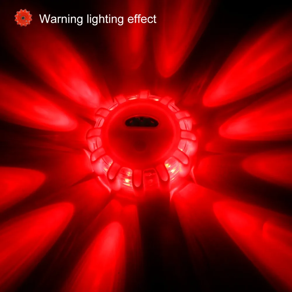 LED Ceļu satiksmes Drošības Uzliesmojums, kas Mirgo signāllampiņa uz Ceļa Avārijas Signālraķetes Disku Bāku Ar Magnētisko Pamatni Uz Automašīnas Jūras Laivu