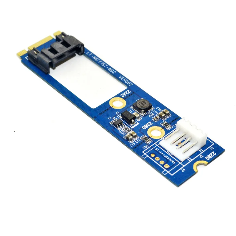 M. 2 7 Pin SATA III 3 7Pin SATA3.0 Kabel SSD Adapteris Converter Valdes Karti NGFF 2242 2280 2260 SSD