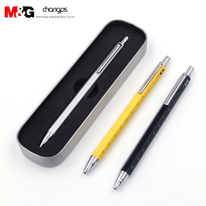 M&G Augstu vērtējam Visas Metāla Gēla Pildspalva 0,5 mm Parakstīšanas Pildspalvu Dāvanu Kastē Gēla Pildspalva Melna AGPY3603 1GB