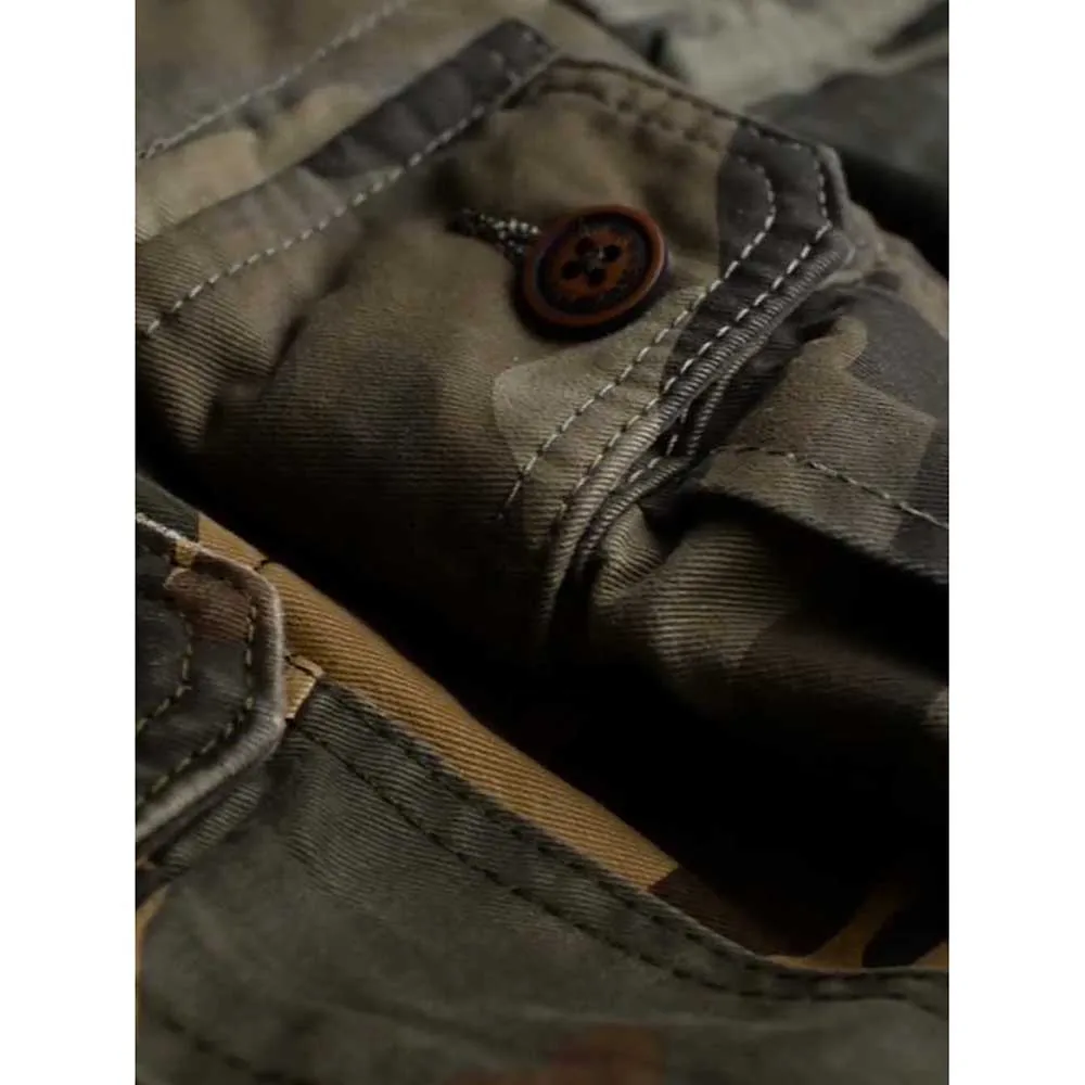 Militārā Stila Maskēties Kravas Bikses Vīriešu SLIM Joggers Harēma Taktiskās Bikses Vaļīgas Bagge Elastīga Vidukļa Bikses Kokvilnas Apģērbu