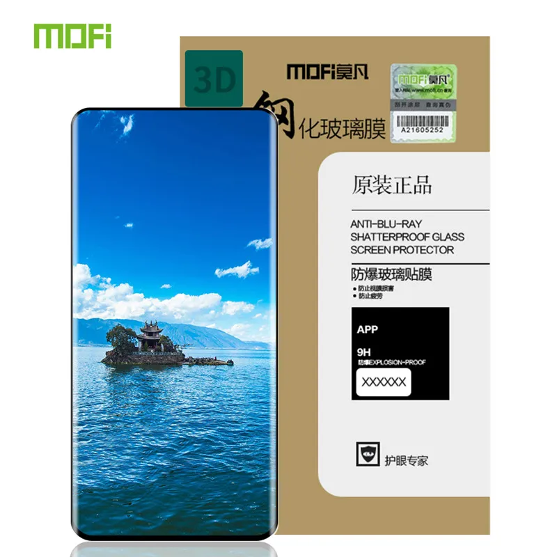 MOFI Paredzēti Xiaomi 10 Pro Rūdīts Stikls 3D Izliektas Pilna Ekrāna Pārklājums Rūdīts Stikls Ekrāna Aizsargs, Lai Xiaomi CC9 Pro piezīme 10