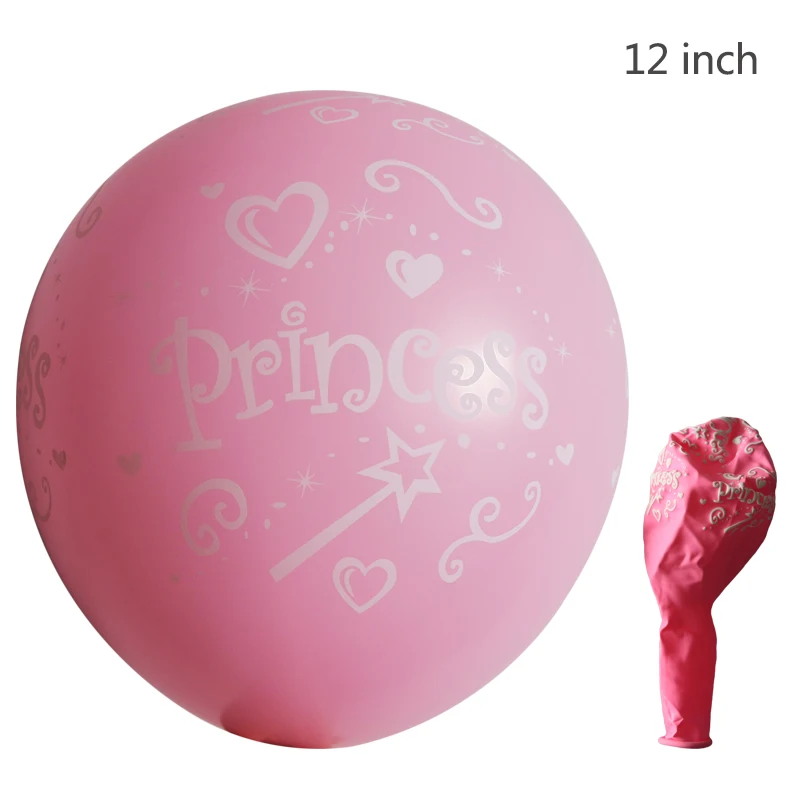 NASTASIA rozā Princese Iespiesti lateksa balonu 12 collu 30pcs dzimšanas dienu apdare bērniem meitene dzimumu atklāt anniversaire fille hēliju