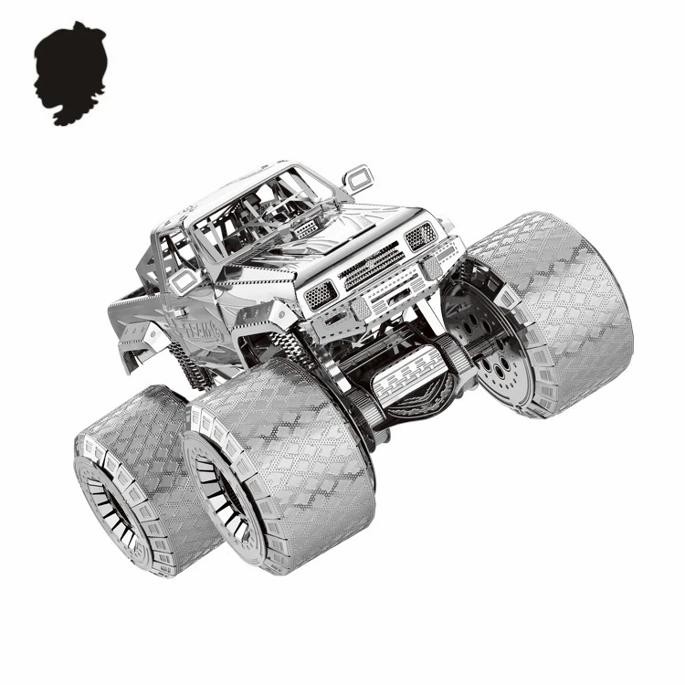 OFF-ROADER AUTO NANYUAN I32206 Metāla Montāža Modeli 3D Puzzle Super Lielas Riepas Attīstīt roku-par spēju Radoši rotaļlietas 3 Loksnes