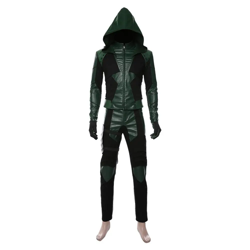 Olivers Karaliene Zaļā Cosplay Bultiņas Kostīmu Sezona 8 Vienotu Uzvalks Pieaugušo Halloween Vīriešu Apģērbs Pasūtījuma