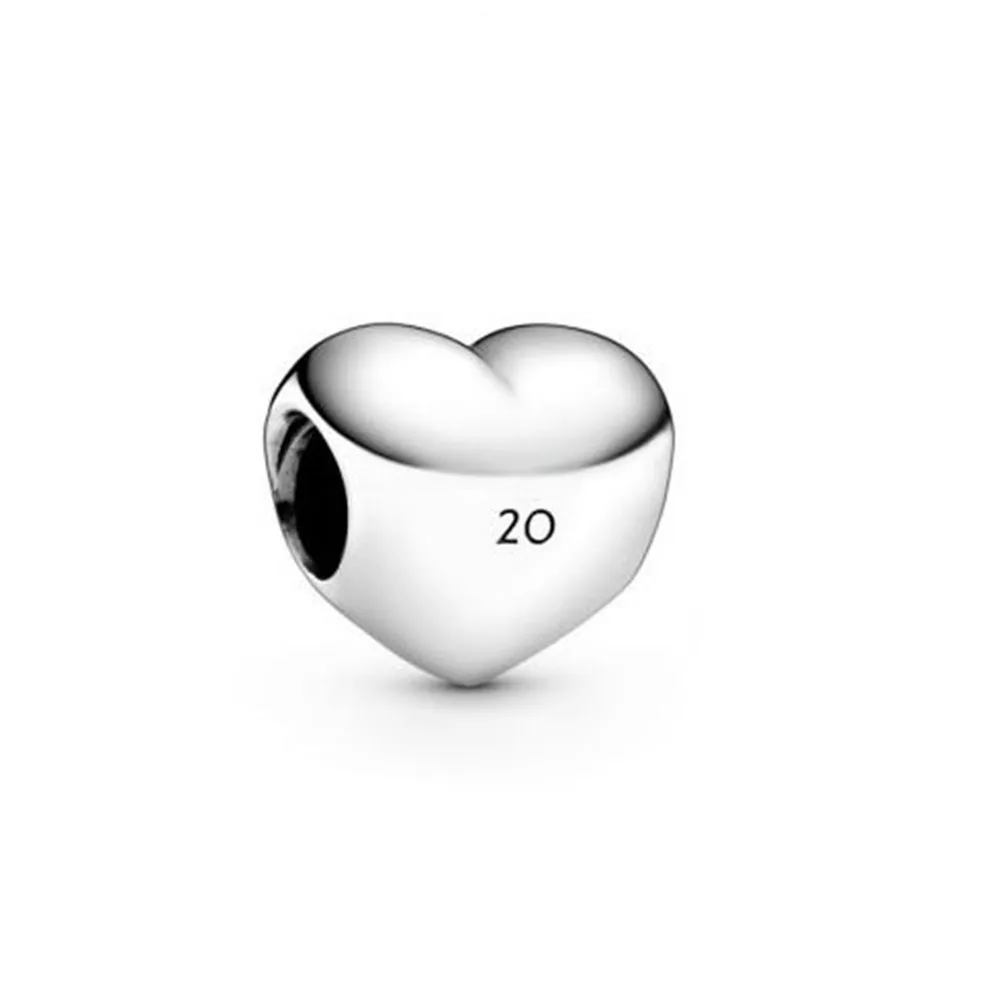Oriģināls Augstas kvalitātes Boutique 925 Sterling Sudraba Sirds formas Pērlītes Piederumi 2020. Gada Rudenī Jaunā Stila Vienkāršs un Moderns