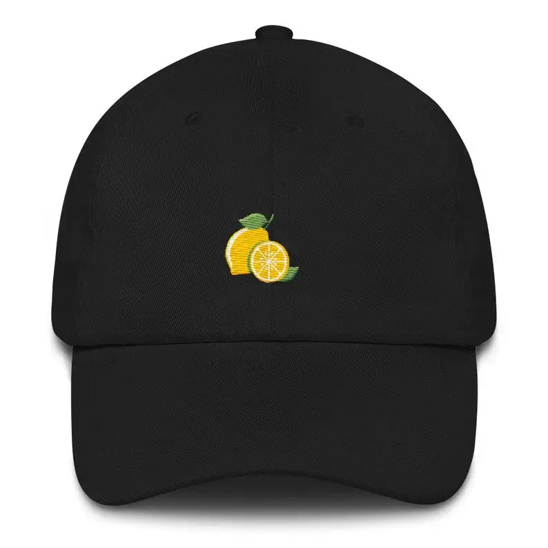 Pavasarī un vasarā jaunā citronu izšuvumi beisbola cepure vīriešiem un sievietēm savvaļas personības tendenci cepuri āra gadījuma modes pāris cepure