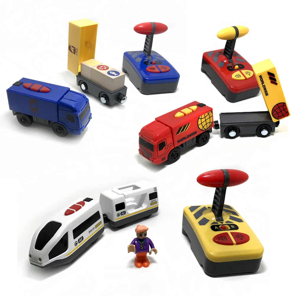 Piemērots automašīnas Rotaļlietas dziesmu Bri o Harmoniju vilcienu un zila sarkana dziesmas kopā tālvadības elektriskā lokomotīve rotaļlietas zēniem
